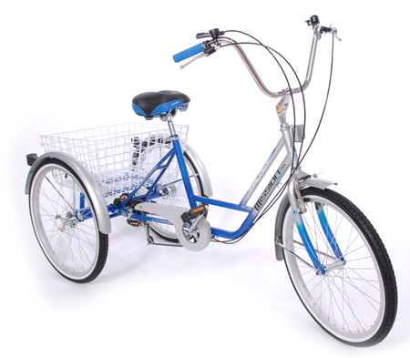 Bikehighway.com - Mission Trilogy 24" 6 Speed Adjustable Adult Tricycle