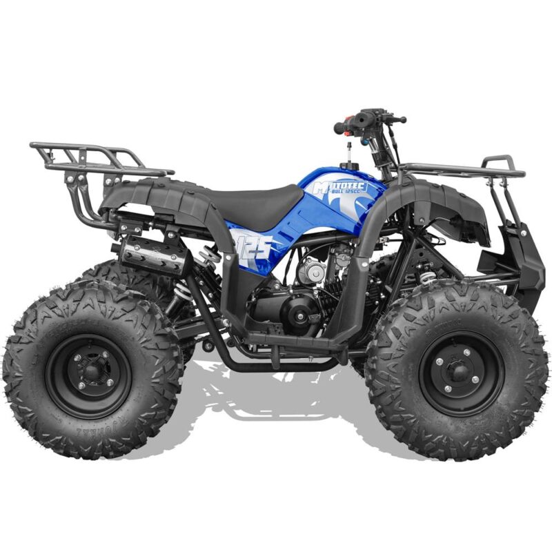 Bikehighway.com - MotoTec Bull 125cc 4-Stroke Kids Gas ATV Blue