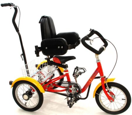 Bikehighway.com - Mission Musketeer14" Special Needs Tricycle - Rear Steer - Comfort Handlebar