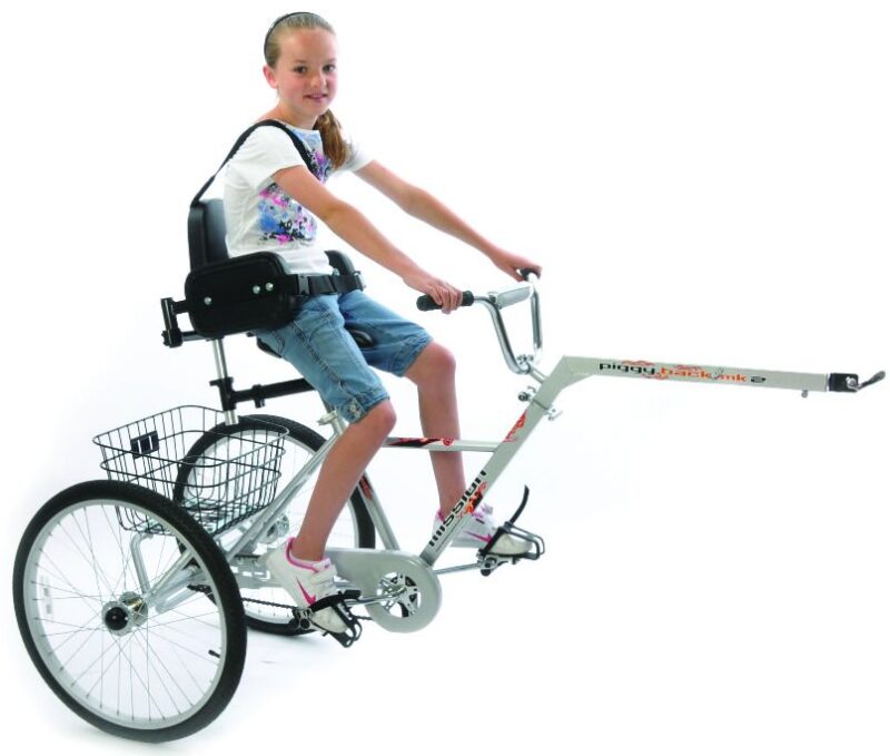 Mission Cycles Piggyback MK2 Folding Adult Special Needs Bike Trailer - 24" -3073699