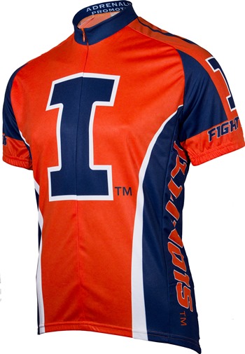 Bikehighway.com - University of Illinois Cycling Jersey