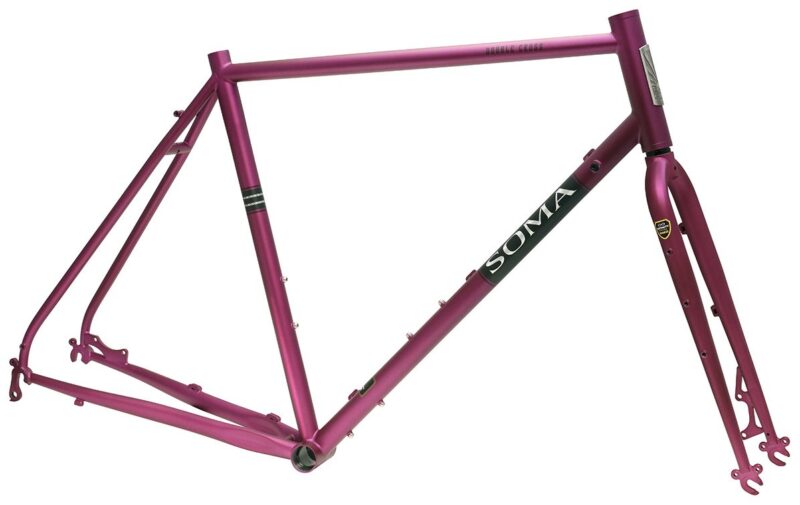 Soma Fabrications Double Cross DISC Gravel and Touring Frame - Matte Purple-3075815