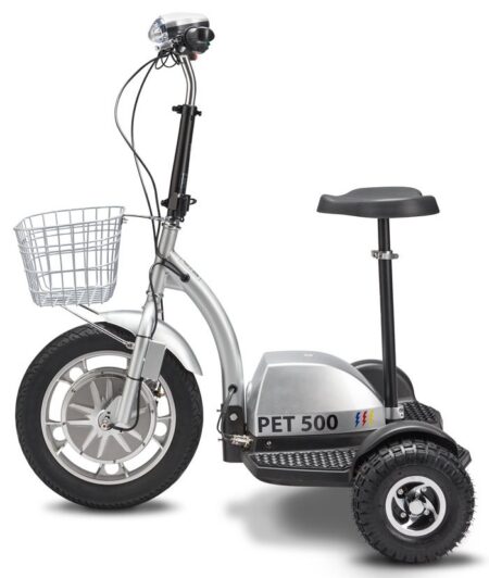 Bikehighway.com - PET Pro Flex 500W Personal Transportation 3 Wheel Electric Scooter