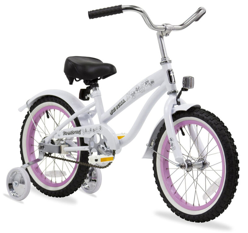 Bikehighway.com - Firmstrong 16" Bella Mini Classic Girls Cruiser Bicycle w/ Training Wheels