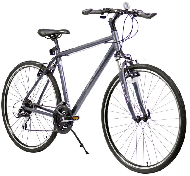 Bikehighway.com - XDS Men's Cross 300 24 Speed Hybrid Suspension Bicycle