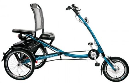 Bikehighway.com - P-TEC Scooter L Trike 5 Speed Adult Semi Recumbent Electric Tricycle