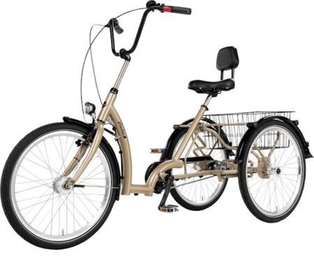 Bikehighway.com - P-TEC 24" 7 Speed Comfort Low Step Adult Tricycle