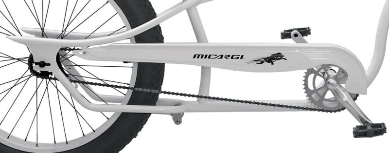 Micargi Seattle Fat Tire Chopper Stretch Beach Cruiser Bike -37615