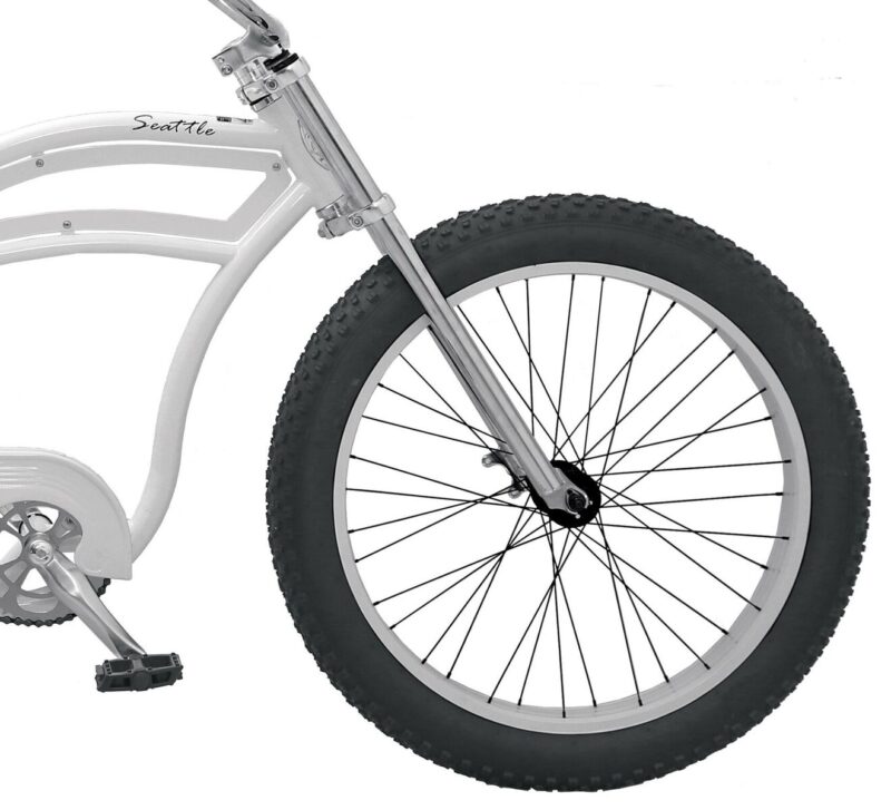 Micargi Seattle Fat Tire Chopper Stretch Beach Cruiser Bike -37616