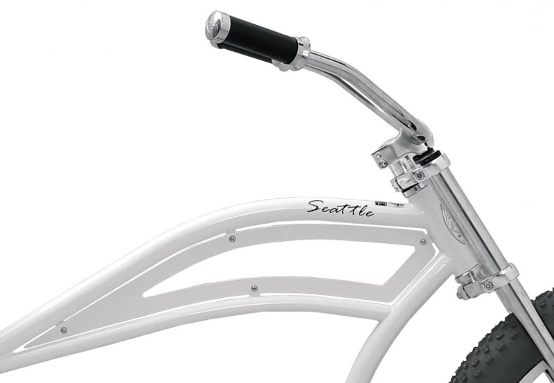 Micargi Seattle Fat Tire Chopper Stretch Beach Cruiser Bike -37614