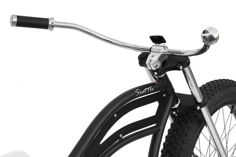 Micargi Seattle Fat Tire Chopper Stretch Beach Cruiser Bike -37609