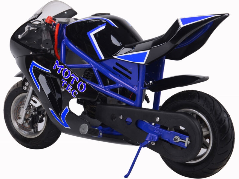 Bikehighway.com - MotoTec Gas Pocket Bike GT 49cc 2-Stroke Blue