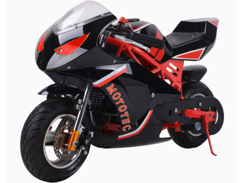 Bikehighway.com - MotoTec Gas Pocket Bike GT 49cc 2-Stroke Red