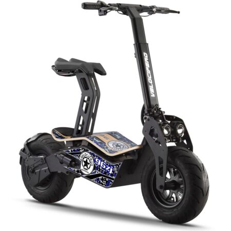 Bikehighway.com - MotoTec Mad 1600w 48v Electric Scooter Blue