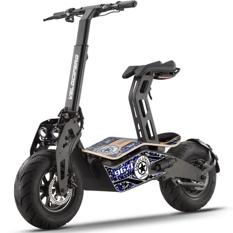 Bikehighway.com - MotoTec Mad 1600w 48v Electric Scooter Blue