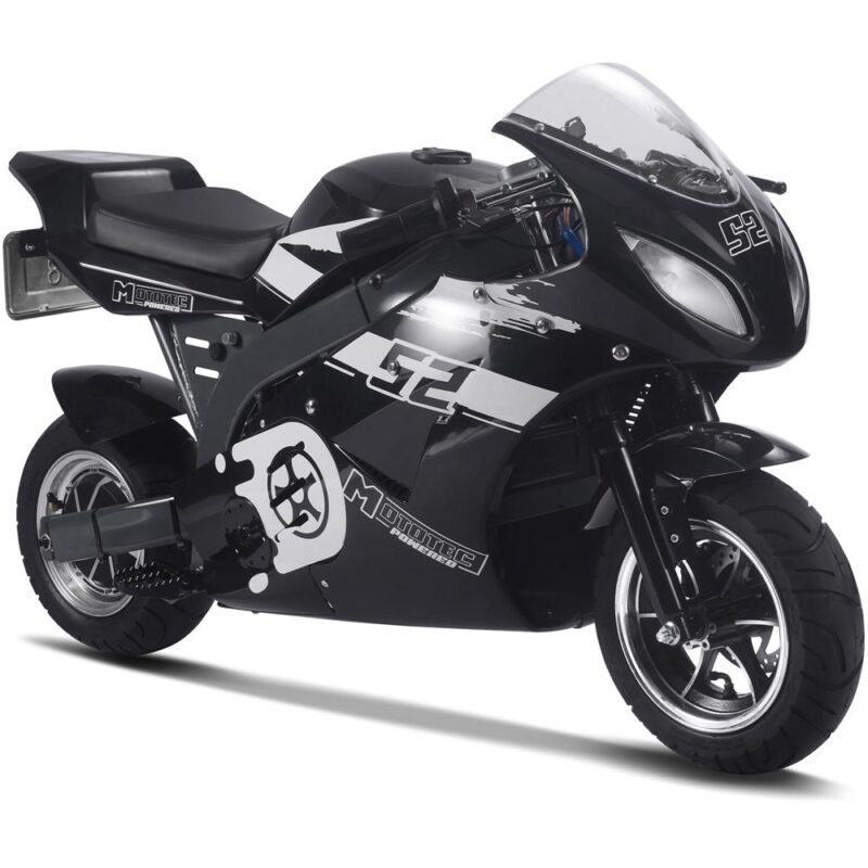 Bikehighway.com - MotoTec 1000w 48v Electric Superbike - Black