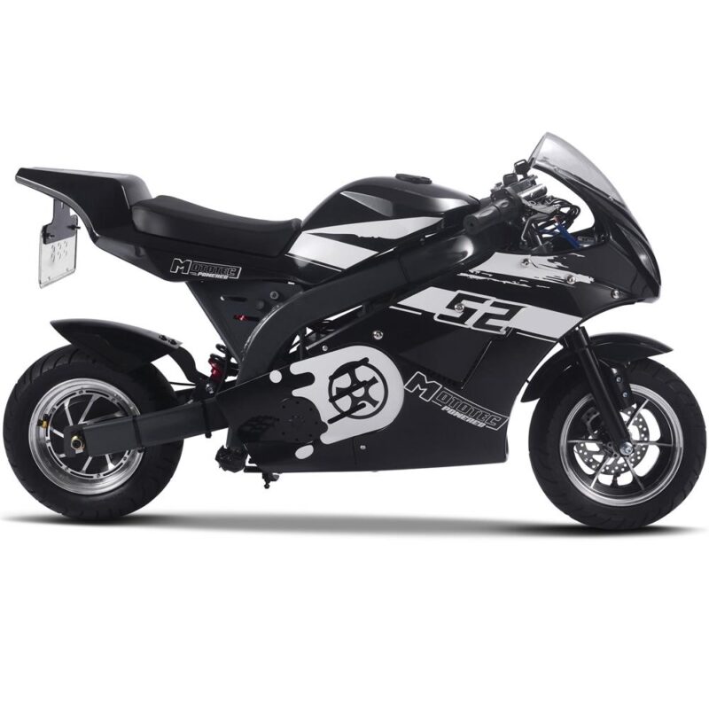 Bikehighway.com - MotoTec 1000w 48v Electric Superbike - Black