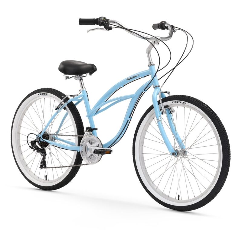 Bikehighway.com - Firmstrong Urban Womens 26" 21 Speed Beach Cruiser Bicycle