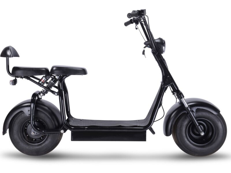 Bikehighway.com - MotoTec KnockOut 1000W Electric 60V Fat Tire Scooter - Black