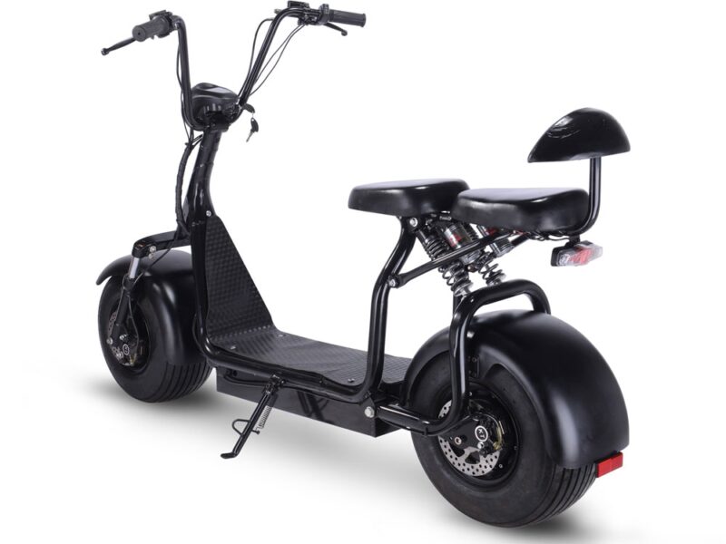 Bikehighway.com - MotoTec KnockOut 1000W Electric 60V Fat Tire Scooter - Black