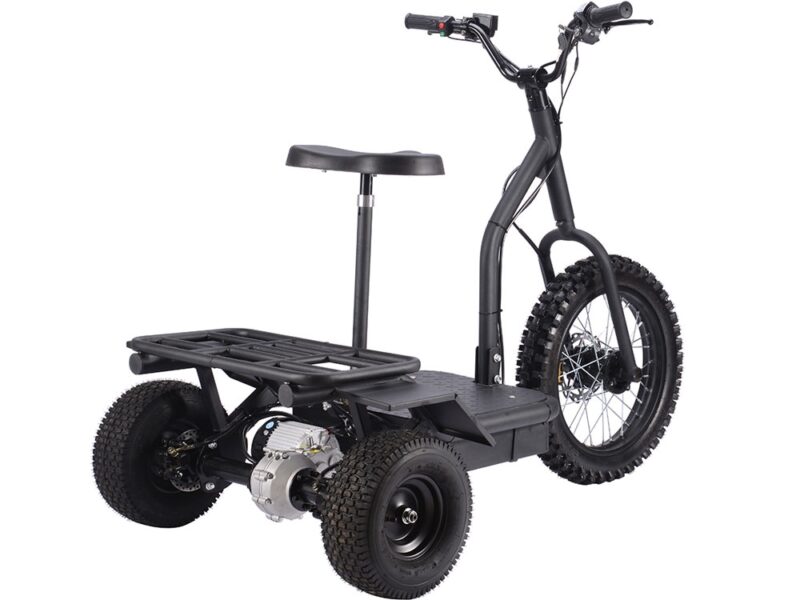 Bikehighway.com - MotoTec Electric Sit or Stand Trike Scooter - 48v - 1200w