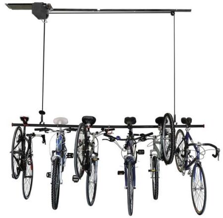 Bikehighway.com - Garage Gator 8 Bike Motorized Electric Bicycle Hoist 220 lb Lift Kit