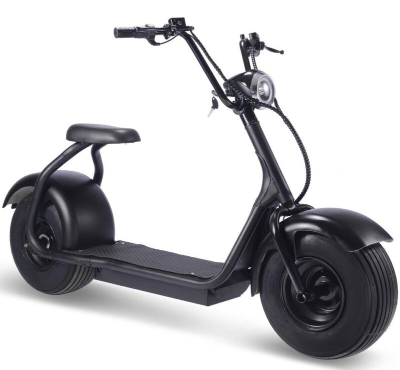 Bikehighway.com - MotoTec Fat Tire 60v 18ah 2000w Lithium Electric Scooter Black