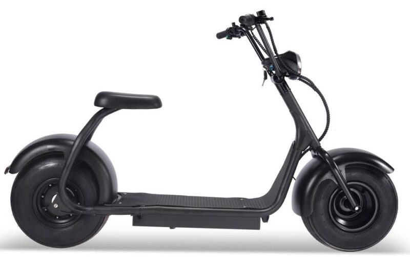 Bikehighway.com - MotoTec Fat Tire 60v 18ah 2000w Lithium Electric Scooter Black