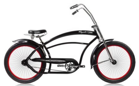 Bikehighway.com - Micargi Royal 24" Fat Tire Chopper Stretch Beach Cruiser Bike