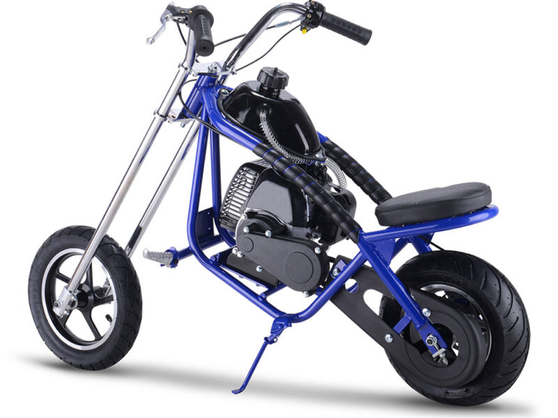 Bikehighway.com - MotoTec 49cc Gas Mini Chopper Blue