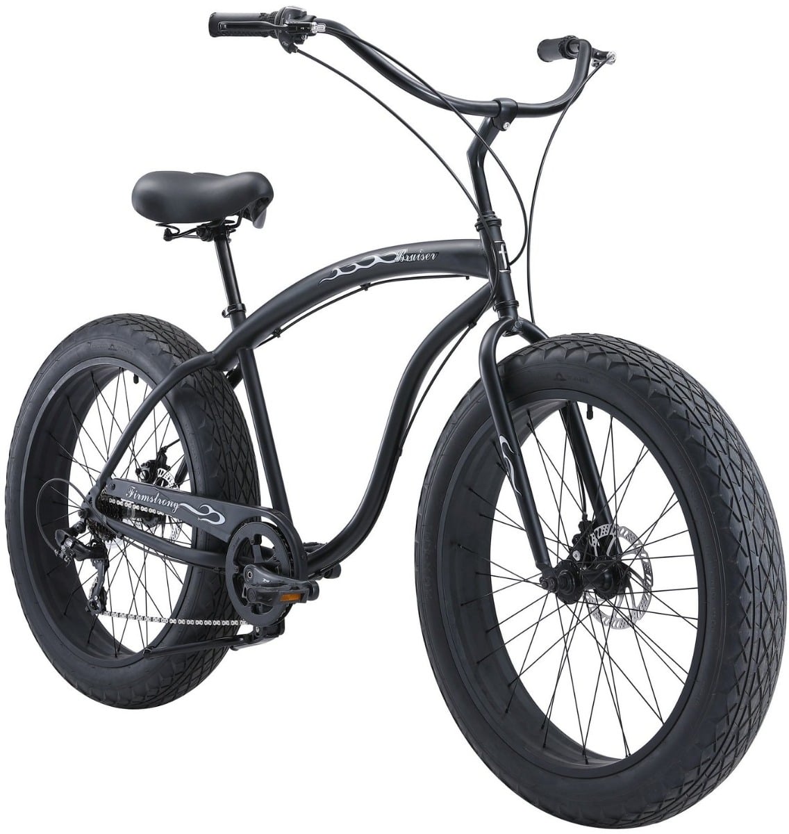 Bikehighway.com - Firmstrong Bruiser 7 Speed 4" Fat Tire Men's 26" Beach Cruiser Bike