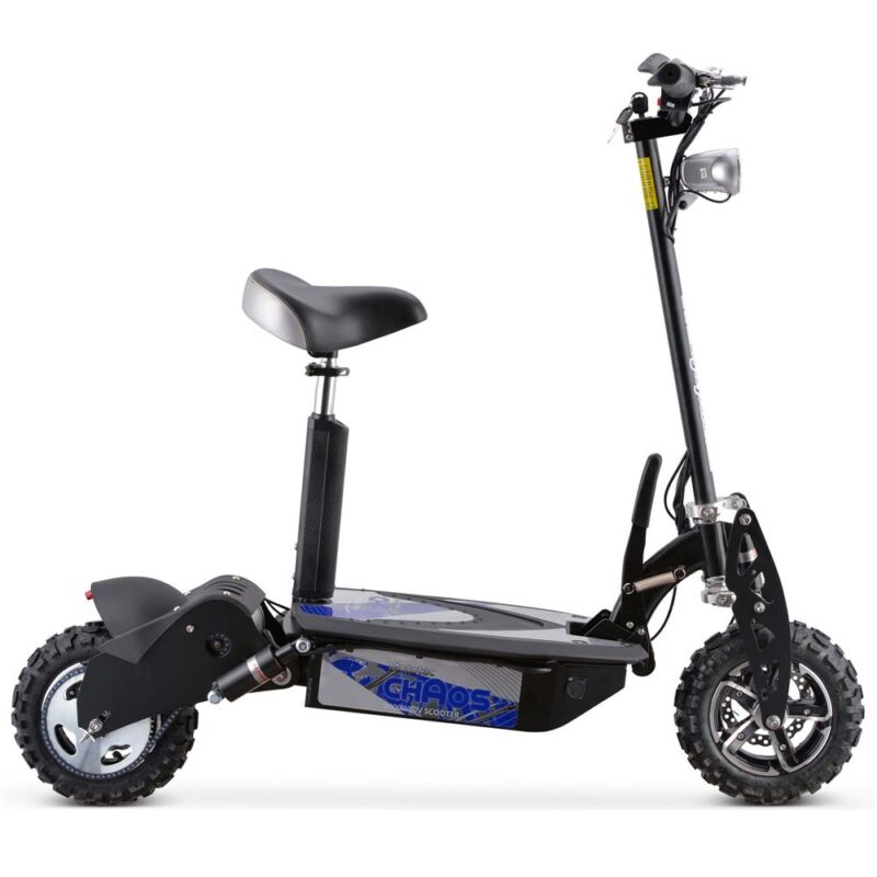 Bikehighway.com - MotoTec Chaos 2000w 60v Lithium Electric Scooter - Black