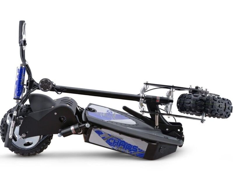 Bikehighway.com - MotoTec Chaos 2000w 60v Lithium Electric Scooter - Black