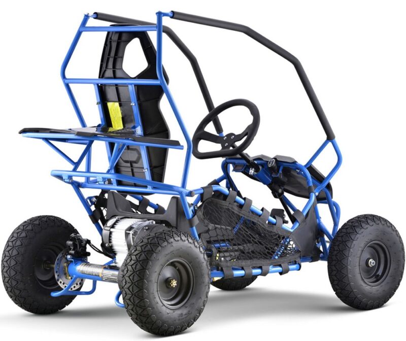 Bikehighway.com - MotoTec Maverick Electric Go Kart - 36v - 1000w - Blue