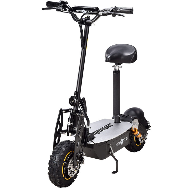 Bikehighway.com - MotoTec 2000W 48V Electric Scooter Black