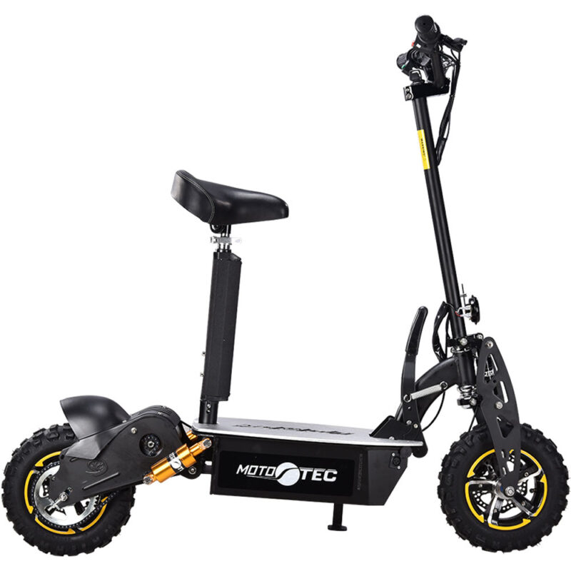 Bikehighway.com - MotoTec 2000W 48V Electric Scooter Black