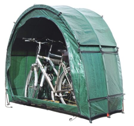 Bikehighway.com - TRIO Triple Arch Tidy Tent Bike Cave Outdoor Bicycle Storage Shed - Extra Strong Modular