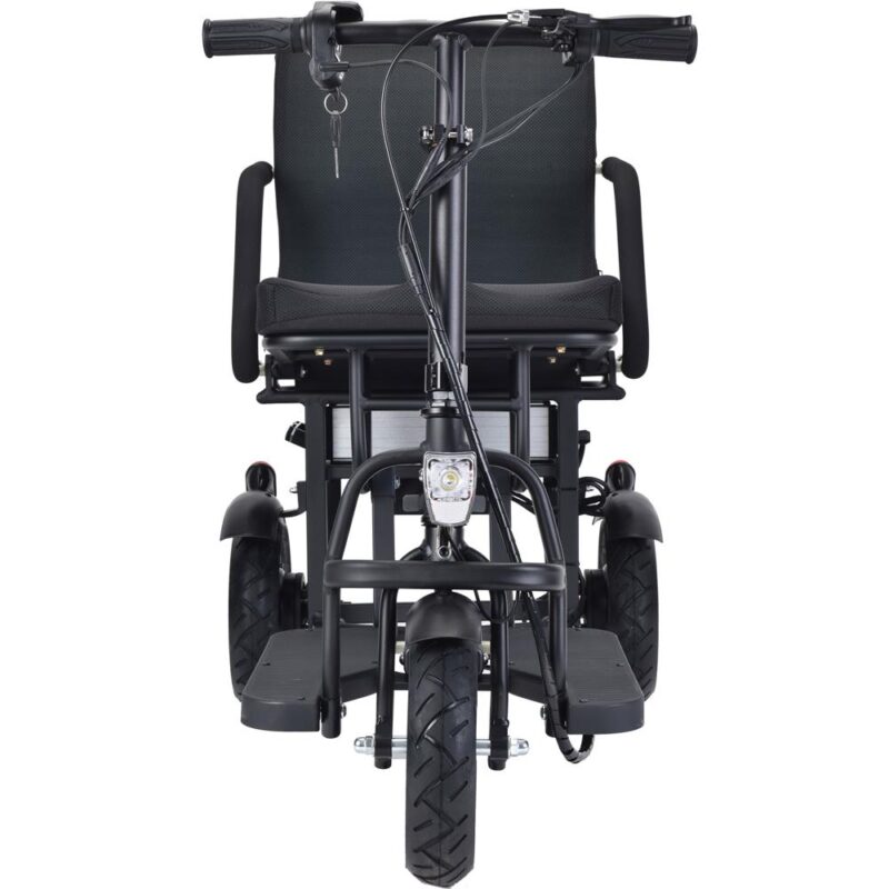 Bikehighway.com - MotoTec Folding Mobility Electric Trike 48v 700w Dual Motor Lithium Black