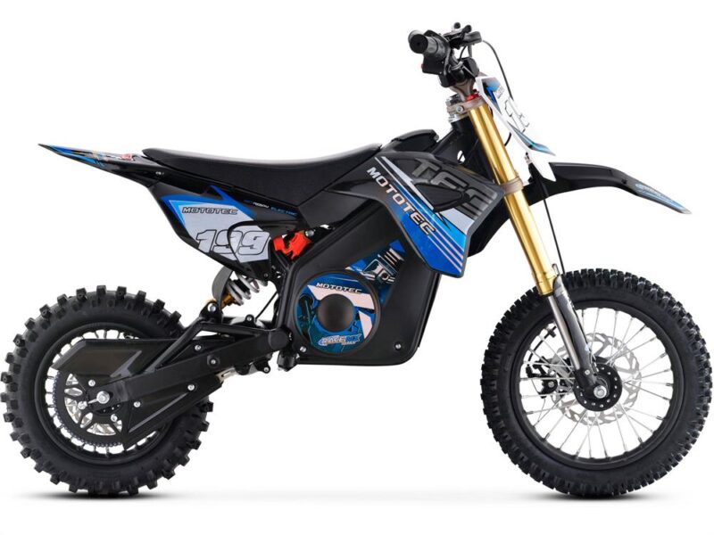 Bikehighway.com - MotoTec 36v 1000W Pro Electric Dirt Bike - Lithium - Blue