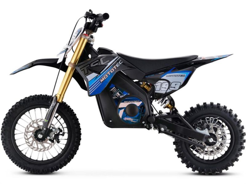 Bikehighway.com - MotoTec 36v 1000W Pro Electric Dirt Bike - Lithium - Blue