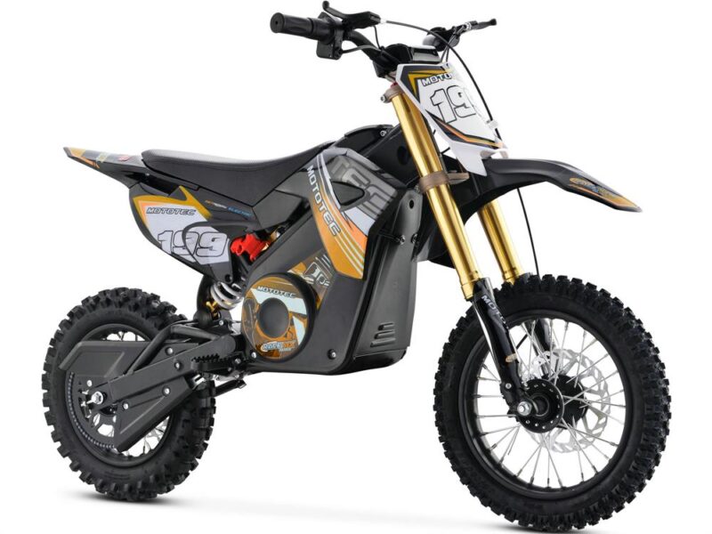 MotoTec 36v 1000W Pro Electric Dirt Bike - Lithium - Orange-0