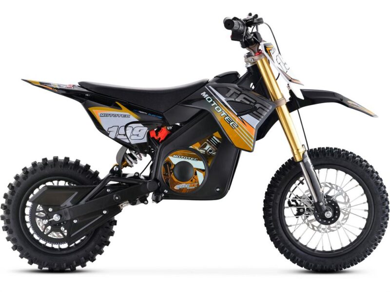 MotoTec 36v 1000W Pro Electric Dirt Bike - Lithium - Orange-3074883