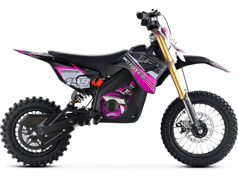 Bikehighway.com - MotoTec 36v 1000W Pro Electric Dirt Bike - Lithium - Pink