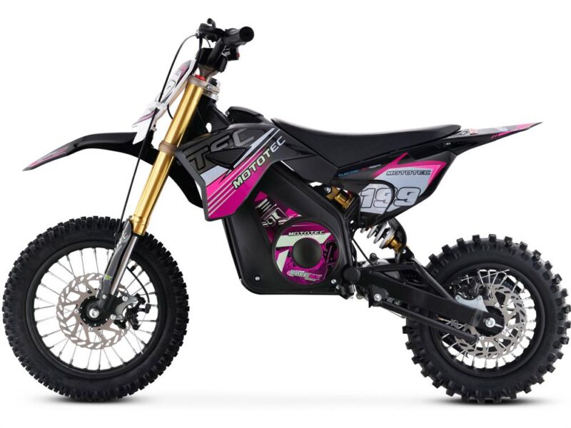 Bikehighway.com - MotoTec 36v 1000W Pro Electric Dirt Bike - Lithium - Pink