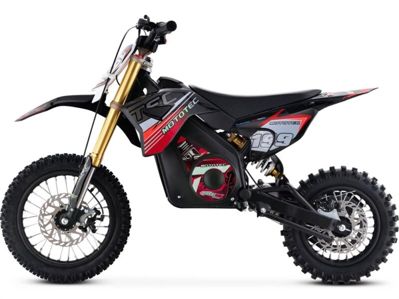 Bikehighway.com - MotoTec 36v 1000W Pro Electric Dirt Bike - Lithium - Red