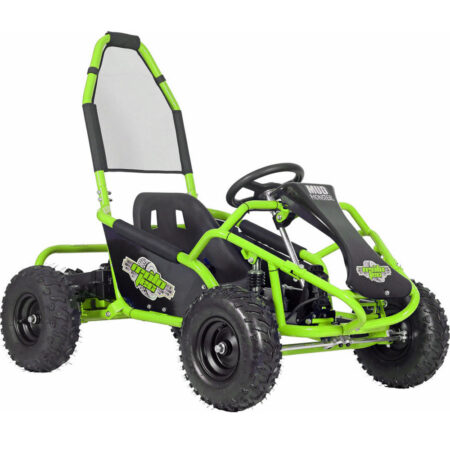 Bikehighway.com - MotoTec Mud Monster Kids 98cc Gas Go Kart Full Suspension - Green