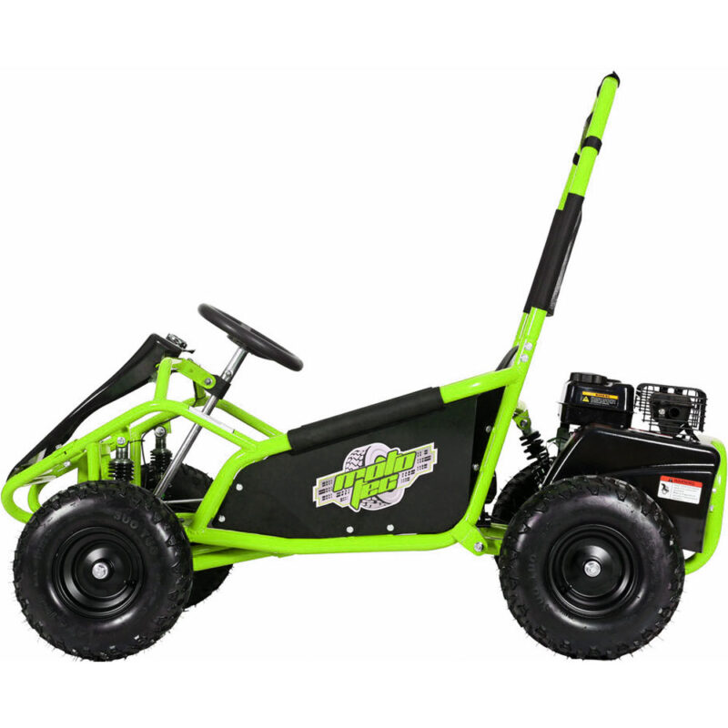 Bikehighway.com - MotoTec Mud Monster Kids 98cc Gas Go Kart Full Suspension - Green