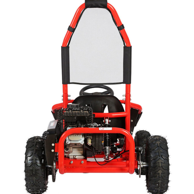 Bikehighway.com - MotoTec Mud Monster Kids Gas Powered 98cc Go Kart Full Suspension Red