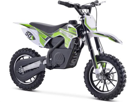 Bikehighway.com - MotoTec 24v Electric Gazella Dirt Bike - Green - 500w