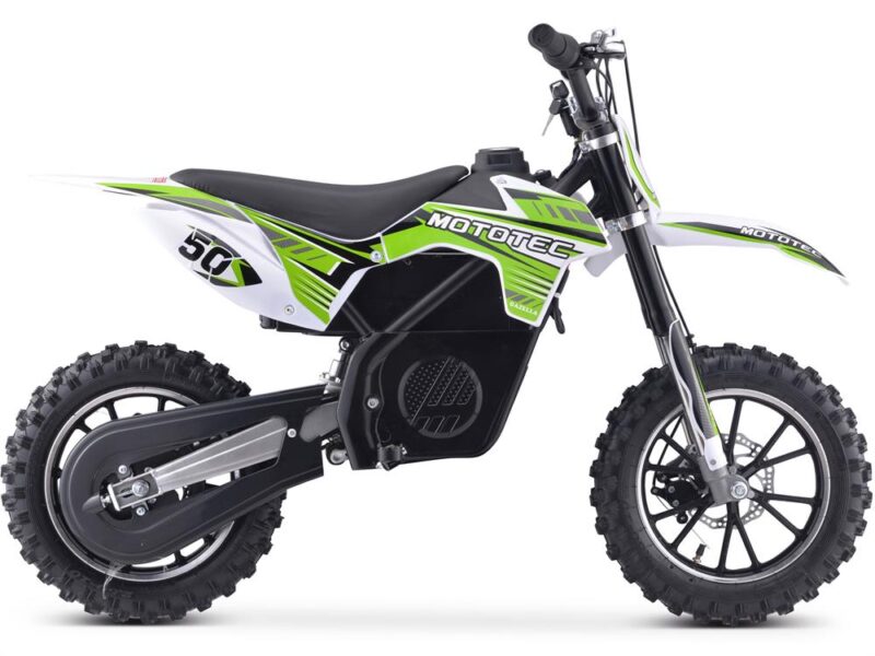 Bikehighway.com - MotoTec 24v Electric Gazella Dirt Bike - Green - 500w